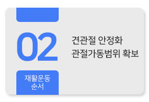 견관절 안정화,관절가동범위 확보