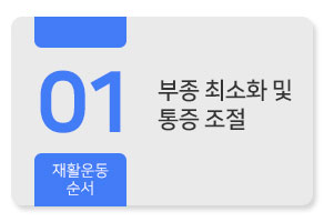 부종 최소화 및 통증 조절